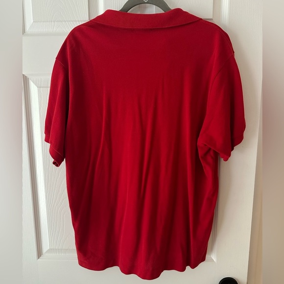 Lacoste Men's Vibrant Red Polo size 7 2XL EUC - Picture 3 of 4